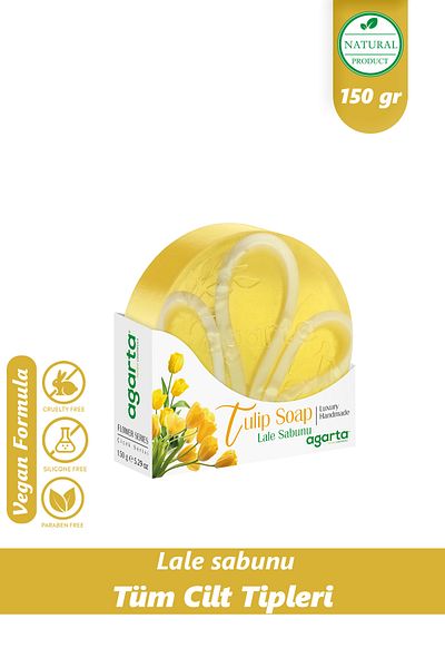 Agarta Handmade Natural Tulip Soap 150 gr