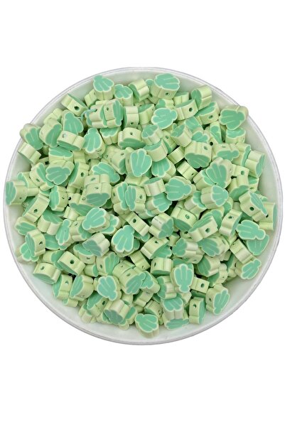 Hedef Bijuteri 25 Adet Yeşil Kaktüs Figür, Kaktüs Model Polimer Kil Fimo, Bon...