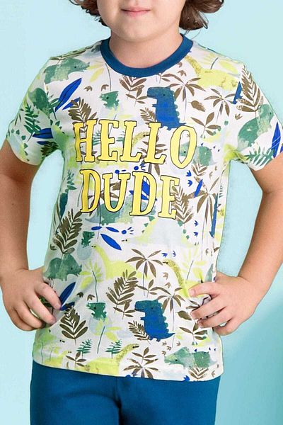 ROLY POLY Hello Dude Cream Boy Pajama Set
