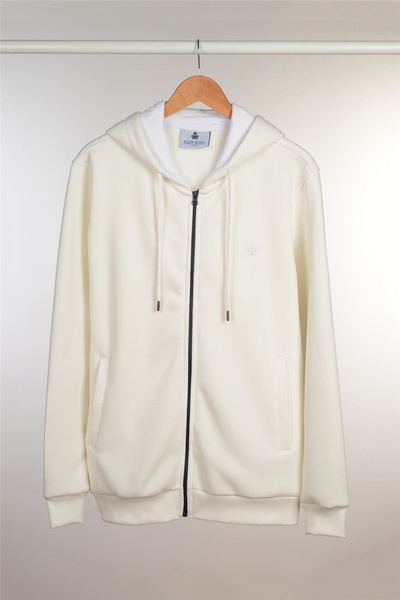 ADAM BOXES سويت شيرت بغطاء للرأس بسحاب N-halicarna - إكرو