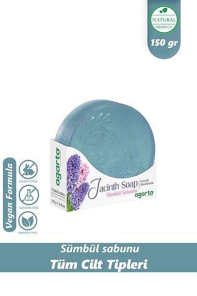 Agarta Handmade Natural Hyacinth Soap 150 Gr