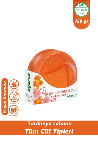Agarta Handmade Natural Geranium Soap 150 gr