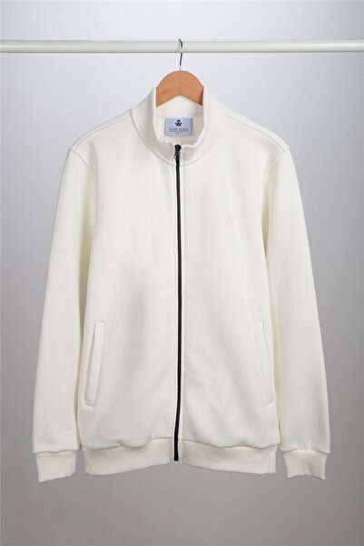 ADAM BOXES سويت شيرت بياقة واقفة وسحاب N-karianda - إكرو