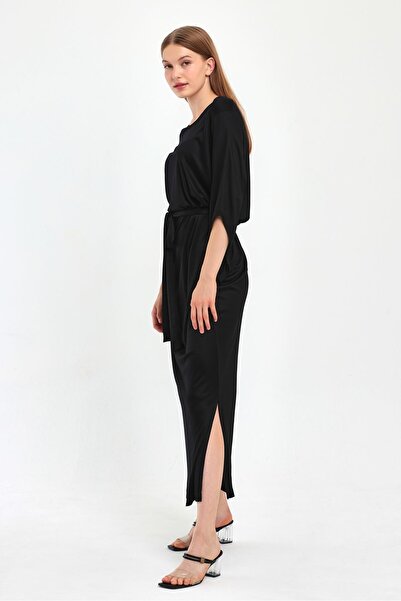 ALEXANDERGARDI Lale Kol Beli Kuşaklı Elbise (B23-484B)