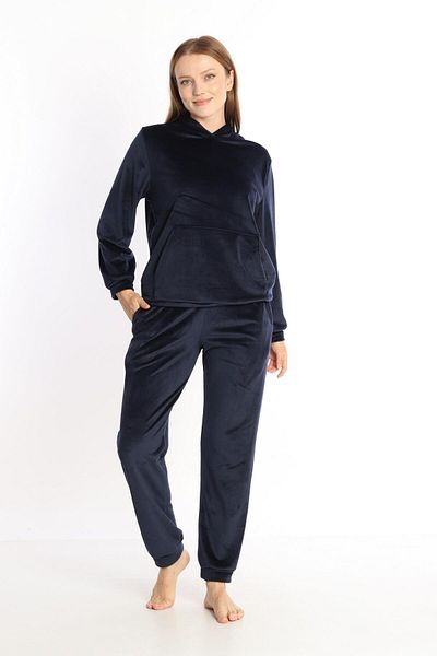 Navy blue sweatsuit womens sales