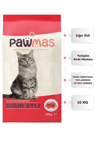 Pawmas Somonlu K s rla t r lm Yeti kin Kedi Mamas 10 Kg Fiyat Yorumlar Trendyol