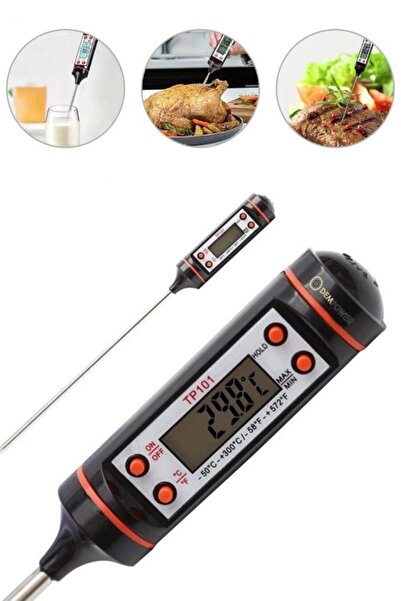 DEMPOWER Dijital Gıda Termometresi Sıvı - Katı Sıcaklık Ölçer