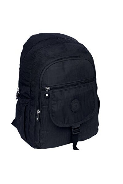 Relaxion Black Waterproof Crinkle Fabric Backpack 1625 (Colors Available)