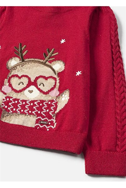 MAYORAL Kız Bebek Jakar Kazak Kırmızı 2312