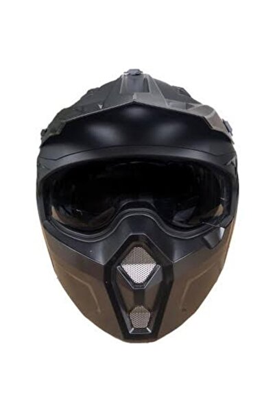 Sway Kask Sway X1-X Seul Çene Çıkan Kask Mat Siyah