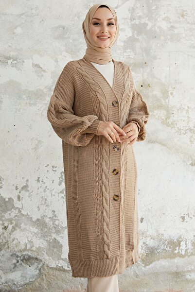 InStyle Ζακέτα Πλεκτά Εύβοιας με Κουμπιά - Μπεζ