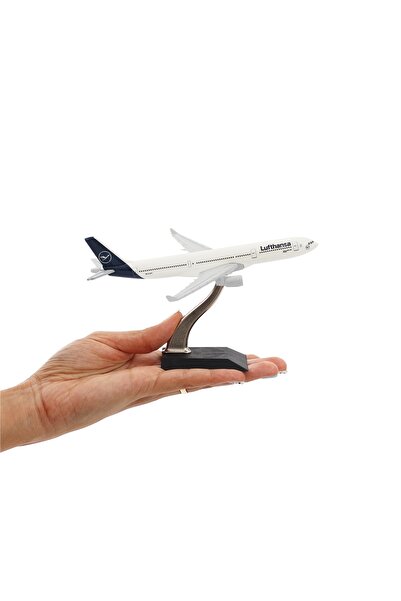 zekupp - Maket Uçak - Airbus A330-300 1/400 Metal Gövde - Lufthansa Tasarım Model Uçak