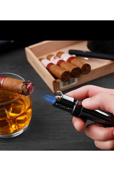 ASYA GIFTS Turbo 3lü Jet Çakmak Pürmüzlü Rüzgarda Sönmez ( Gazlı )