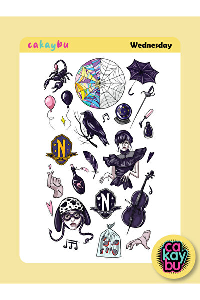 cakaybu Αυτοκόλλητο Τετάρτης Άνταμς