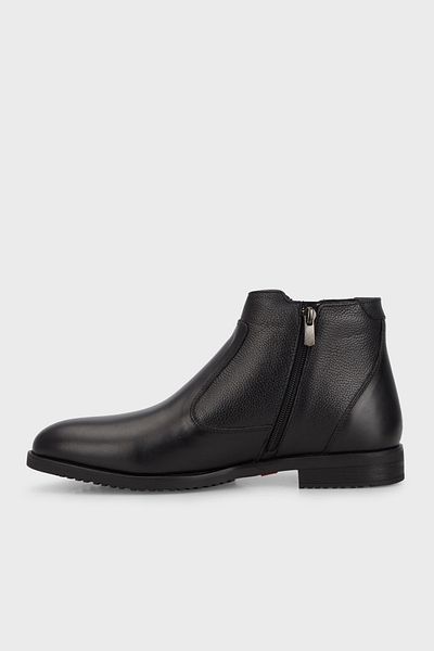 Pierre Cardin Genuine Leather Zippered Chelsea Boots Men's BOOTS 0731196063