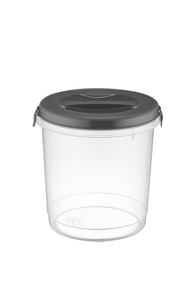 Meleni Home Set of 2 Flour, Pasta, Pulses Storage Container - Transparent Storage Box 2x 6 Lt