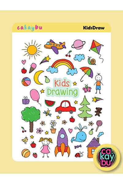 cakaybu Autocolant de desen pentru copii