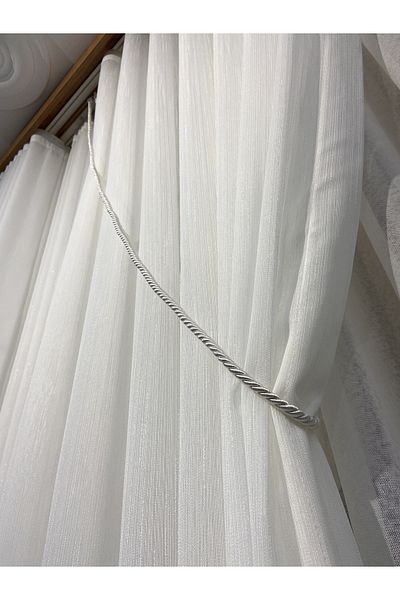 Akcan White Color Cord String Long Bracelet