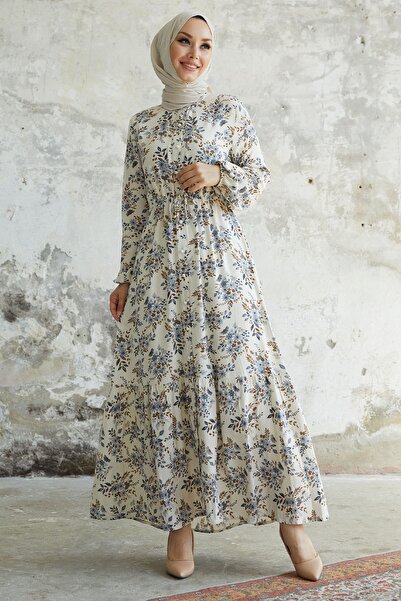 InStyle Сукня-тунель з віскози Evesya Синя