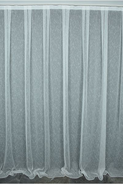 AKÇA TEKSTİL BRS Model - Kirik White Single Winged Ready Planted Pleated Background Curtain 300*260 cm