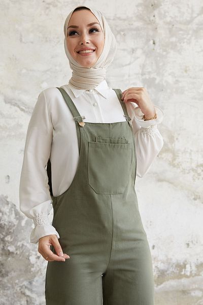 InStyle سالوبيت بأرجل واسعة من رينيا - كاكي