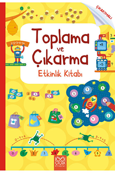 1001 Çiçek Kitaplar Toplama ve Çıkarma Etkinlik Kitabı kitabı - Kate & Jol Te...