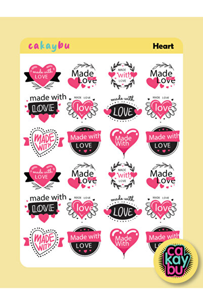 cakaybu Autocolant cu inimă