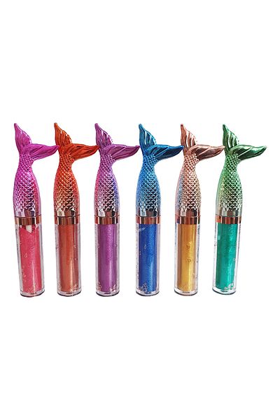 ELFSELY Set of 6 Colorful Fish Patterned Liquid Eyeshadow