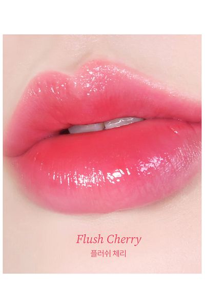 TOCOBO Glass Tinted Lip Balm, Flush Cherry, Glossy Cherry.