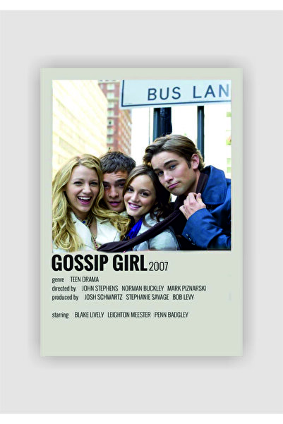 fırsatlar diyarı Gossip Girl Dizi Duvar Posteri - Kalın Kağıt - Çerçevesiz