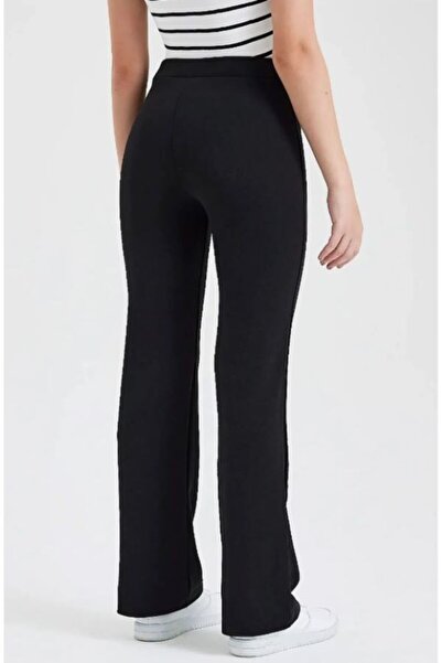 Modayase Γυναικείο Ψηλόμεσο Smooth Παντελόνι Palazzo