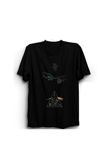 The Fame Tricou Pink Floyd - Rock Metal Band, model Heart and Touch