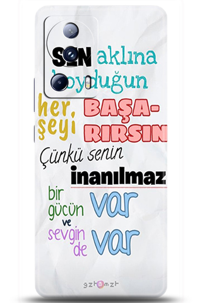 adveksiyon Xiaomi Mi 13 Lite Case Hd Printed Case - Followed Institution 0028