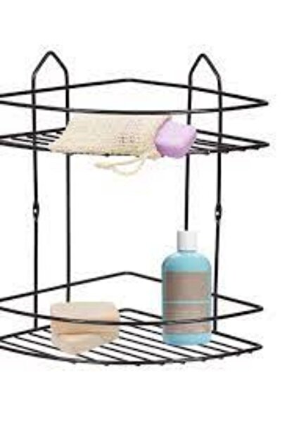 BALBAN TİCARET Двустепенна ъглова етажерка за баня