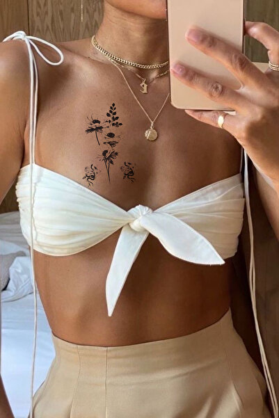 BiWini Çiçek Rose Omuz Geçici Dövme Tattoo