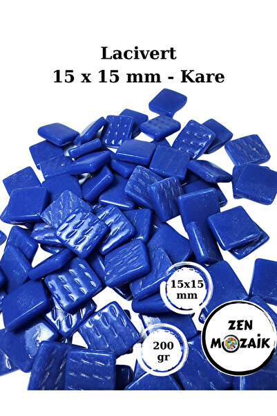 Zen Mozaik Sanatsal Mozaik Çalışmalarınız için 15 x15 mm - Kare Cam Mozaik Taşı