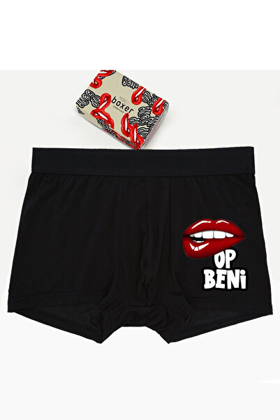 modacix هدية لمحبي الرجال قبلني بوكسر - ملابس داخلية هدية للزوجة، بوكسر ممتع