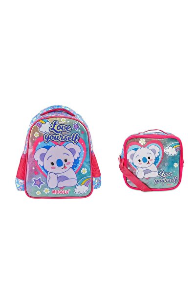 MUGGLE Kız Çocuk Muggle Cute Koala Anaokulu Çantası ve Beslenme Çantası