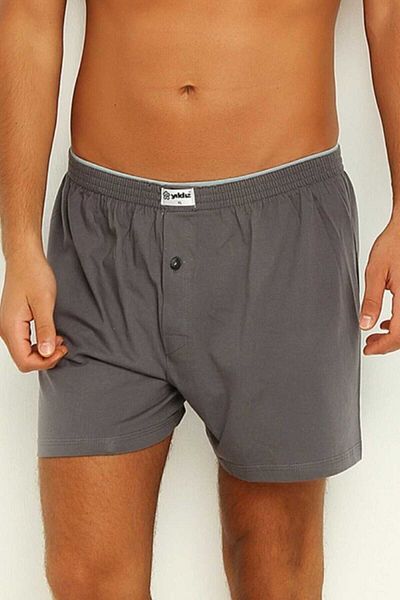YILDIZ Men's Boxer Combed Cotton Towel Waist Solid Color (5 Pieces)