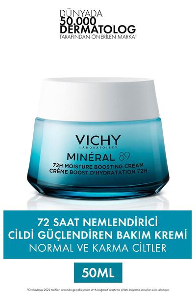 Vichy Cildi Güçlendiren 72 Saat Nemlendirici Bakım Kremi, Normal Ve Karma Ciltler 50Ml PSSNSS86