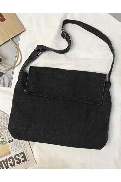Touz Blunt Blunt Harajuku Vintage Unisex Denim Gray Messenger Bag