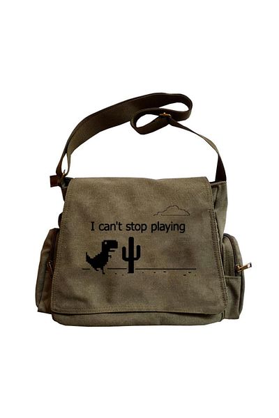 Touz Geantă Messenger verde unisex