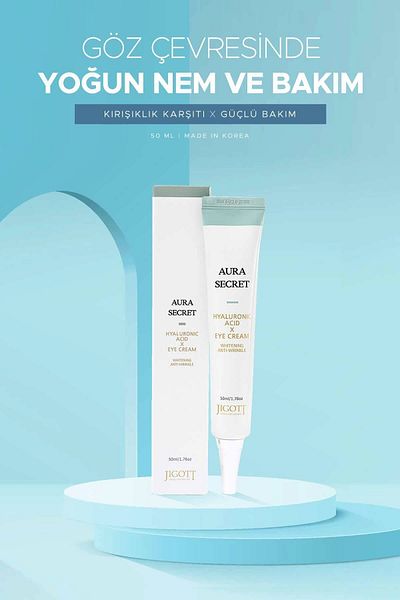 Jigott Moisturizing Hyaluronic Acid Eye Cream Aura Secret Hyaluronic Acid Eye Cream