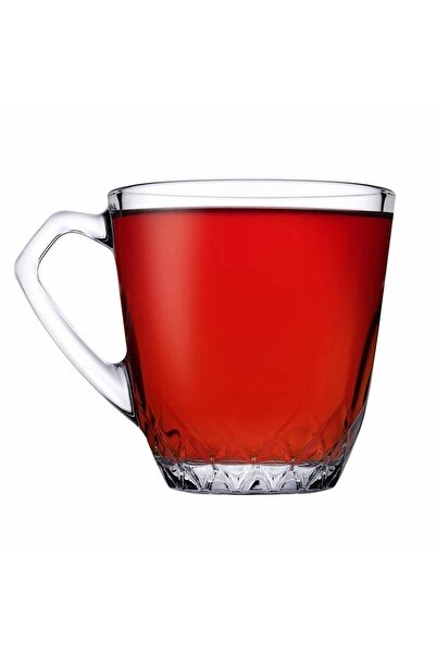 Paşabahçe 55733 Mercan 6'lı Kulplu Çay Fincanı 160ml