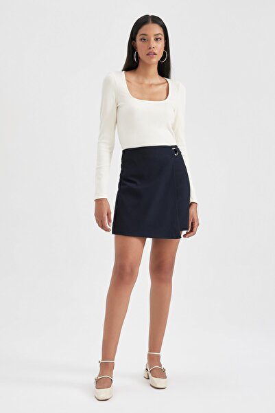 DeFacto Regular Waist Lined Mini Skirt B3117ax23au