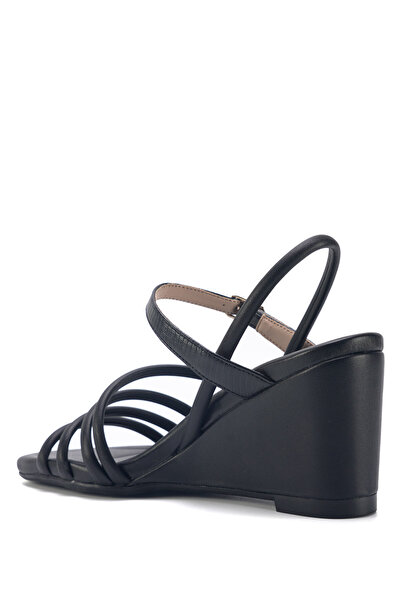 Nine West APRIL 3FX Siyah Kadın Comfort Sandalet