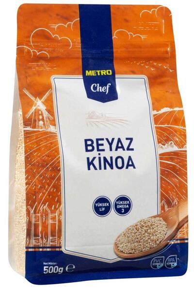 Metro Chef Beyaz Kinoa 500G Tohum Bakliyat Baklagil