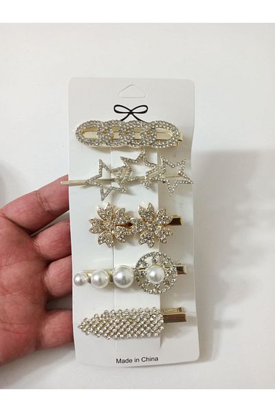 Alanç Gift Set cadou pentru Ziua Îndrăgostiților, Ziua Nașterii, Ziua Mamei Seria specială Set de agrafe de păr cu design perlat