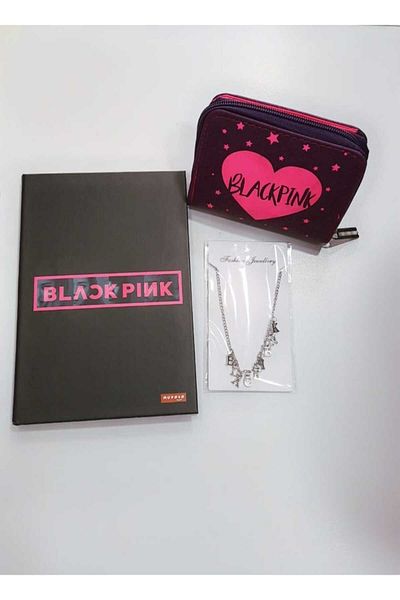 GC GÖKHAN CLUB Blackpink notebook wallet necklace