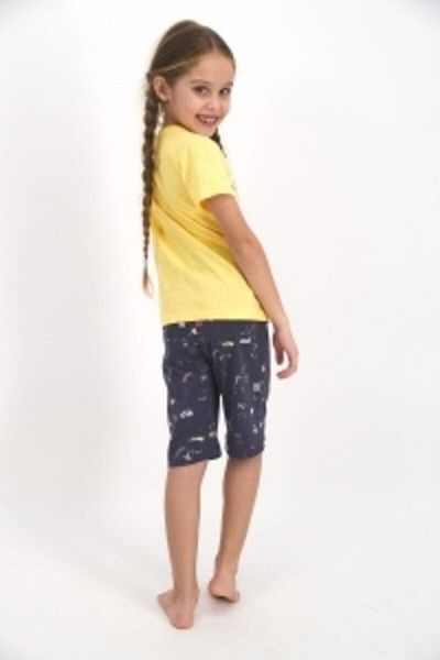 ROLY POLY Girl's Yellow Tshirt Capri Set